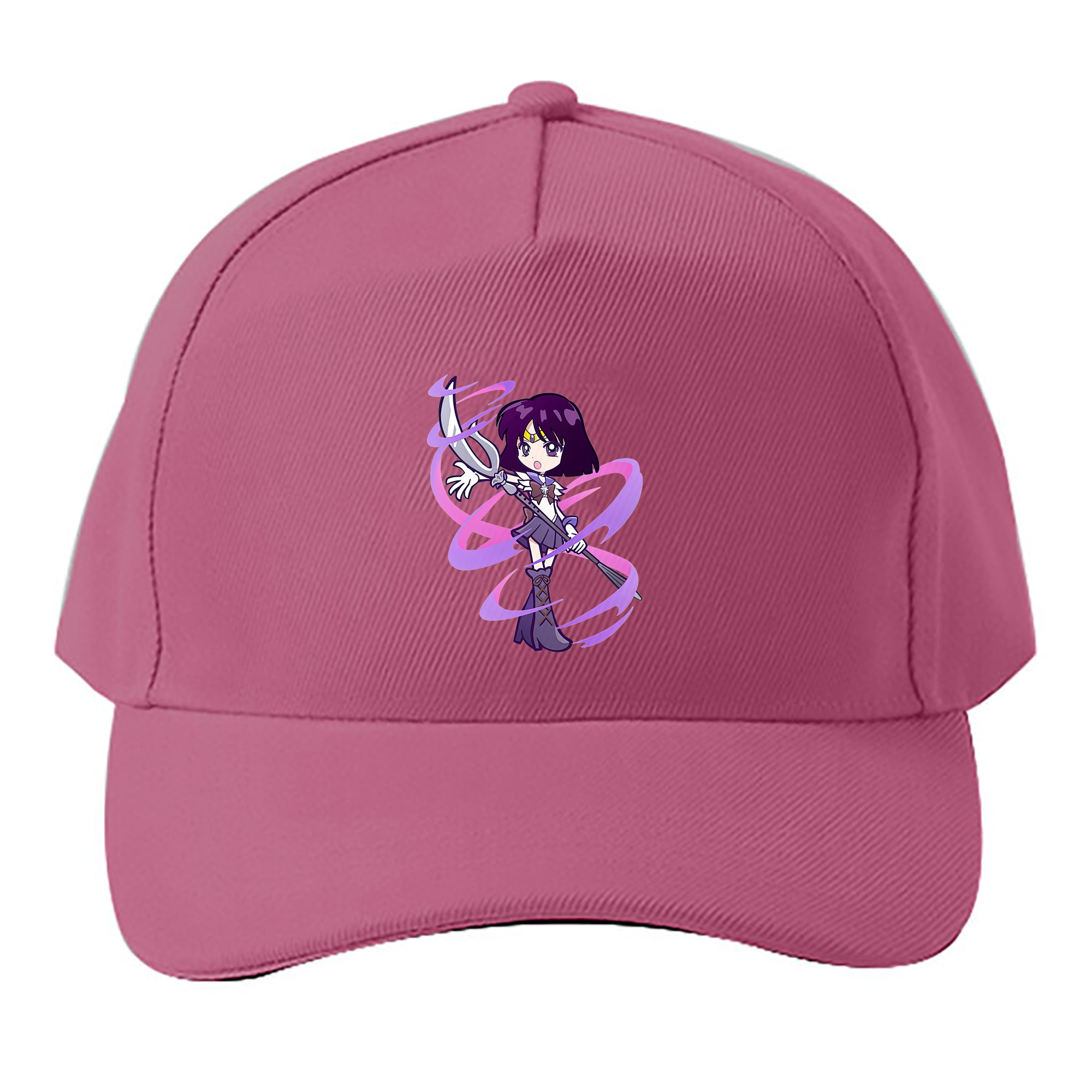 （画像用） 美少女戦士セーラームーン 土萠ほたる Sailor Moon Tomoe Hotaru （セーラーサターン；Sailor Saturn） ベースボールキャップ 綿100％ 男女兼用 帽子 スポーツ